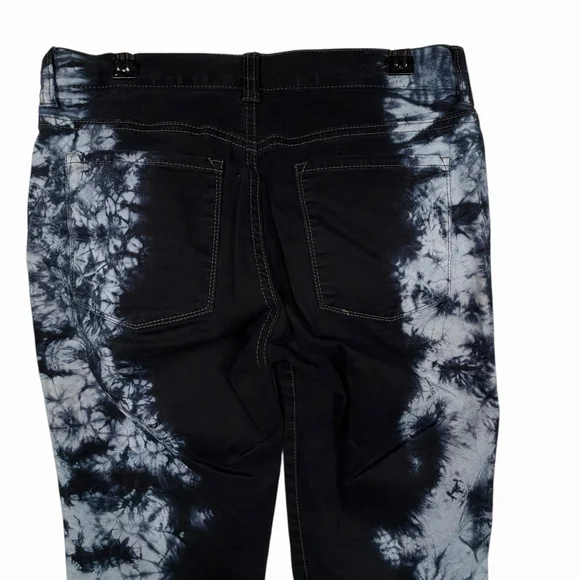 Vintage London Jean Stretch Cotton Pants Midnight Tie Dye Sides Size 0 - Picture 5 of 9